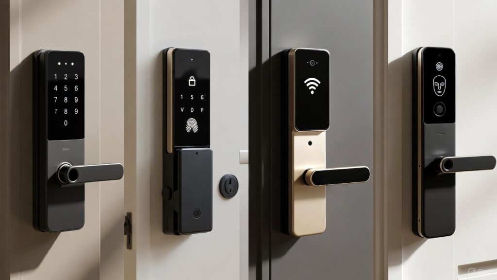 Muestra cerraduras inteligentes
