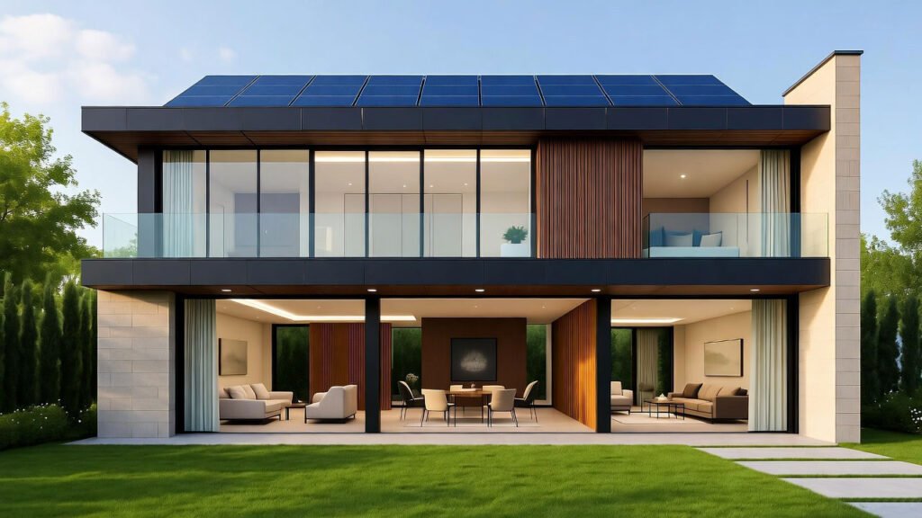 Muestra una casa domótica premium