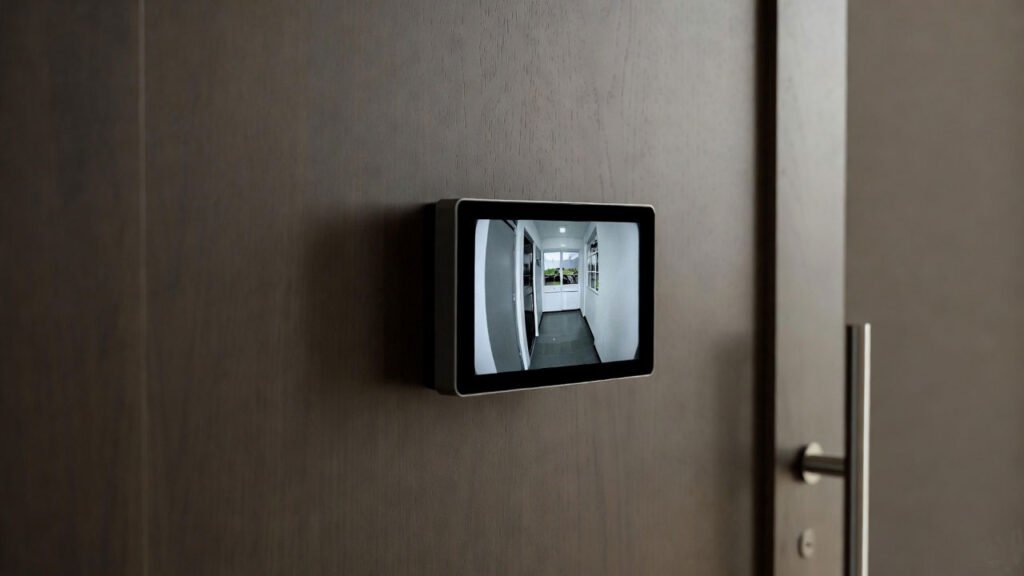 Muestra una mirilla digital