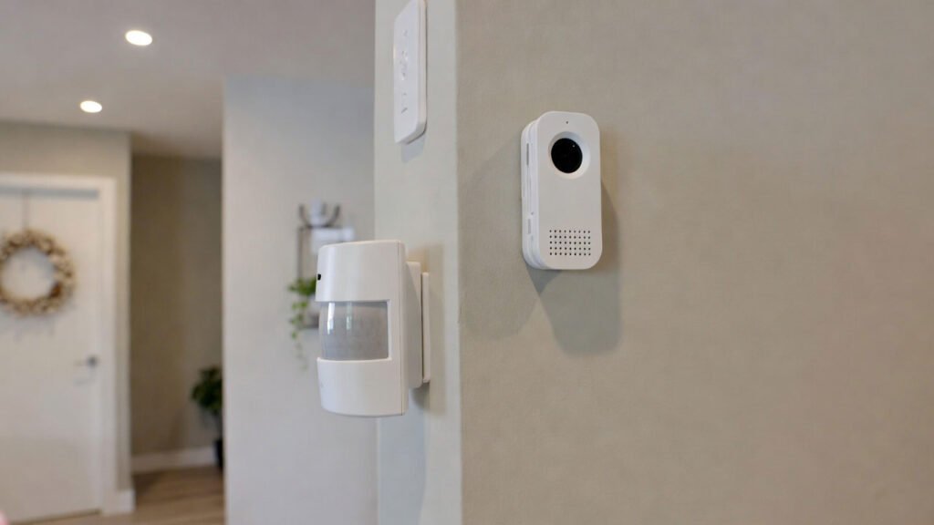 Muestra un sensor de movimiento y presencia.