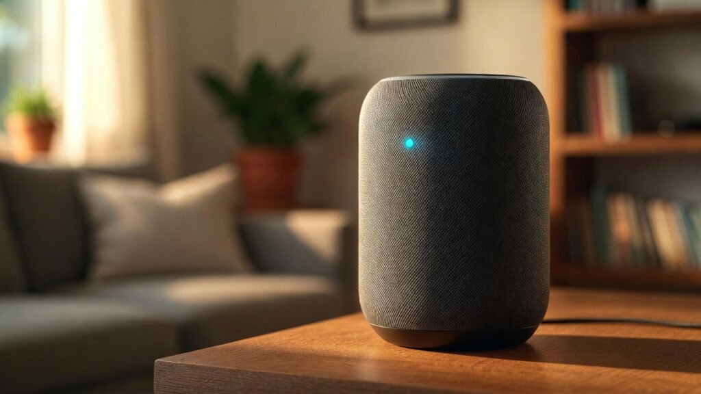 Muestra un asistente por voz, uno de los componentes de los agentes autónomos domótica 2026