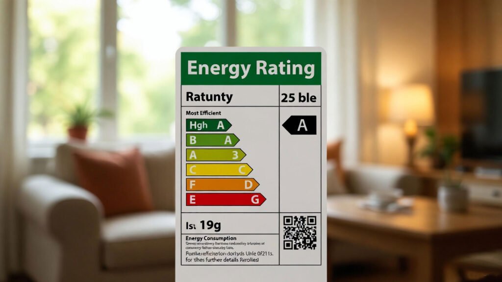 Muestra la etiqueta de eficiencia energética de una casa domótica para revalorizar la vivienda en 2026