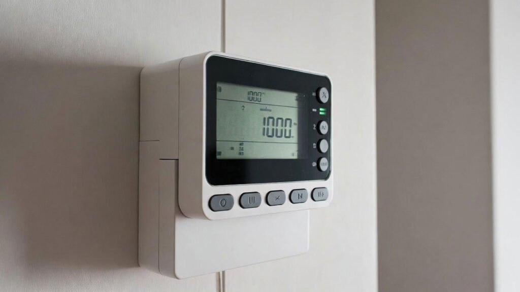 La imagen muestra un medidor de luz para poder controlar el ahorro de tu hogar