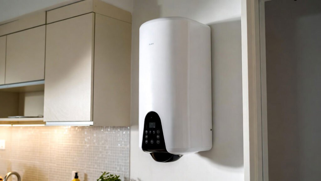 Muestra un termo moderno para ahorrar en termo eléctrico